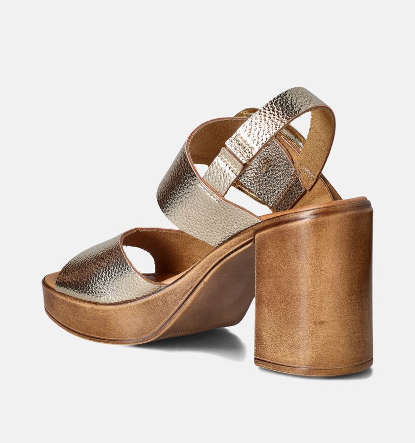 Signatur Gouden Sandalen met hak voor dames (357839)