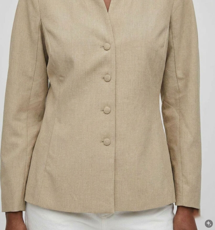 Vila Eponine Blazer en Beige pour femmes (383837)