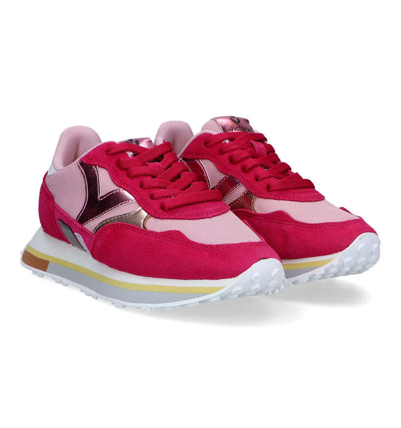 Victoria Baskets casual en Rose fuchsia pour femmes (322595) - pour semelles orthopédiques