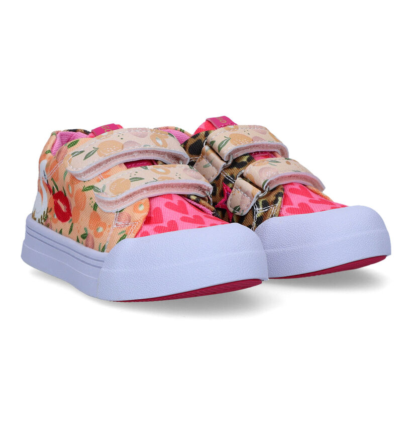 Go Banana's Swan Kiss Roze Sneakers voor meisjes (323842) - geschikt voor steunzolen