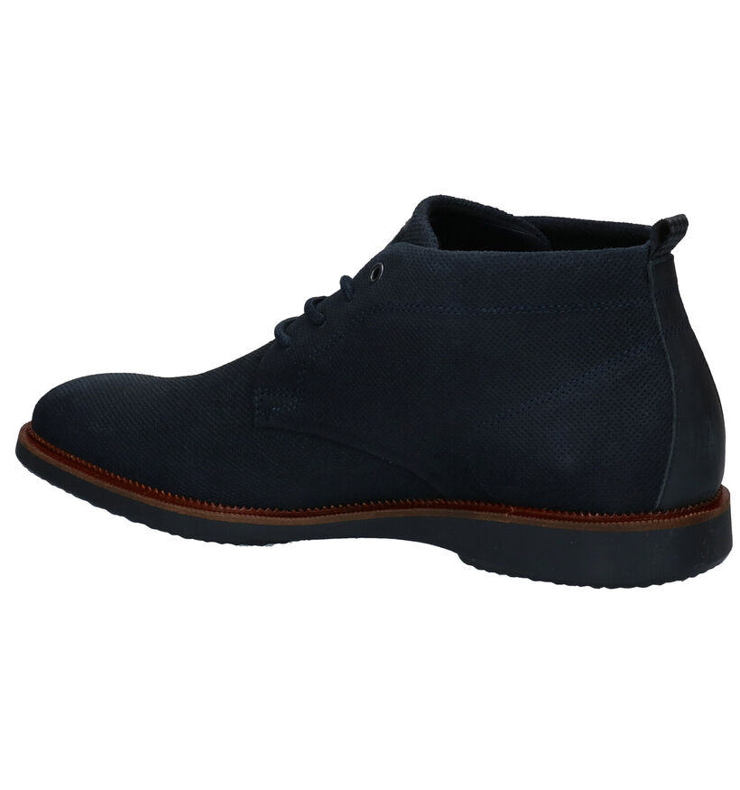 Bullboxer Blauwe Hoge Schoenen in nubuck (276958)