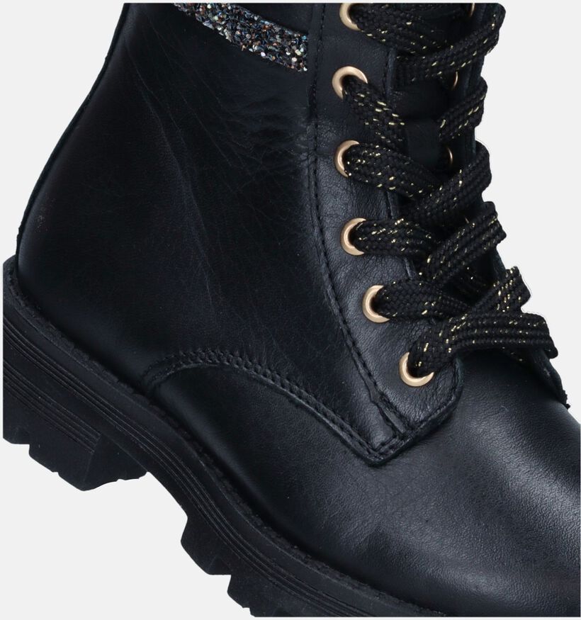 Little David Proud Bottines en Noir pour filles (349382) - pour semelles orthopédiques