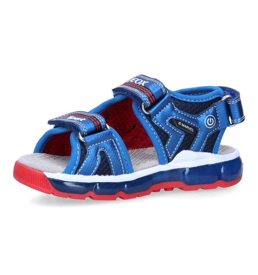 Geox Android Marvel Spiderman Blauwe Sandalen in kunstleer (321558)