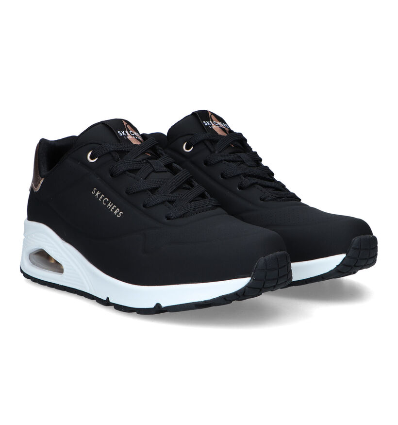 Skechers Uno Zwarte Sneakers voor dames (345294)