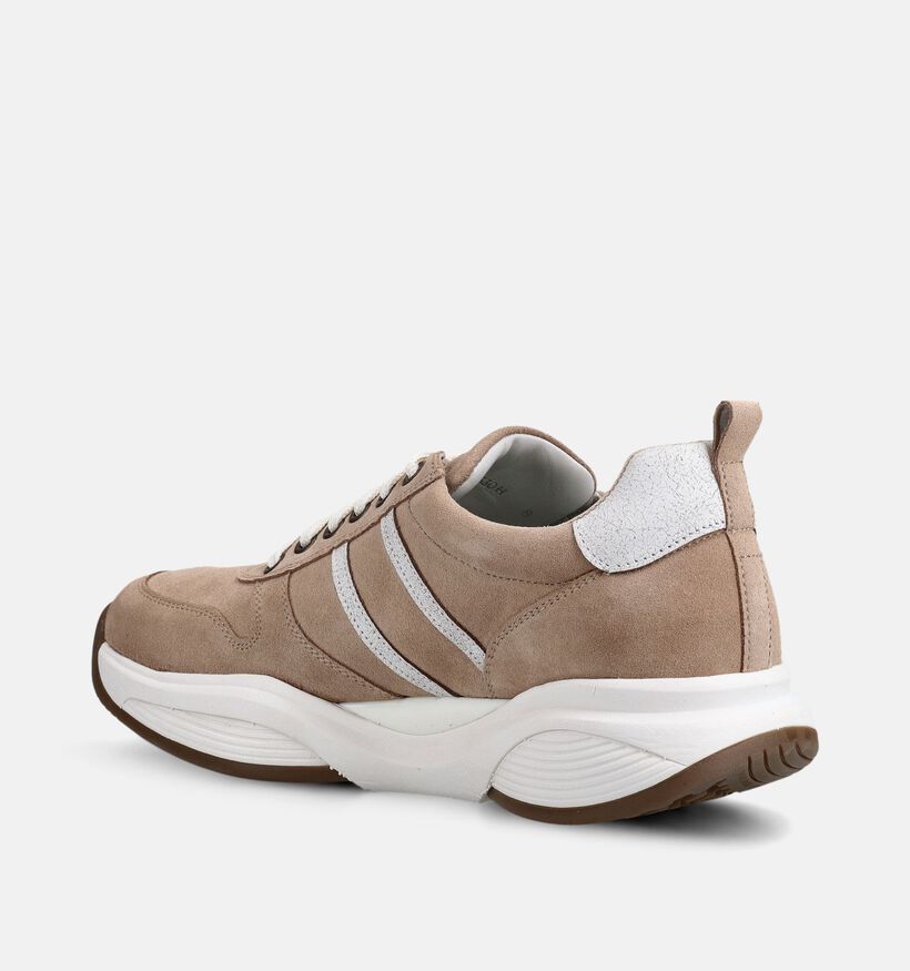 Xsensible Stretchwalker SWX3 Chaussures plates en Taupe pour hommes (378833) - pour semelles orthop&eacute;diques