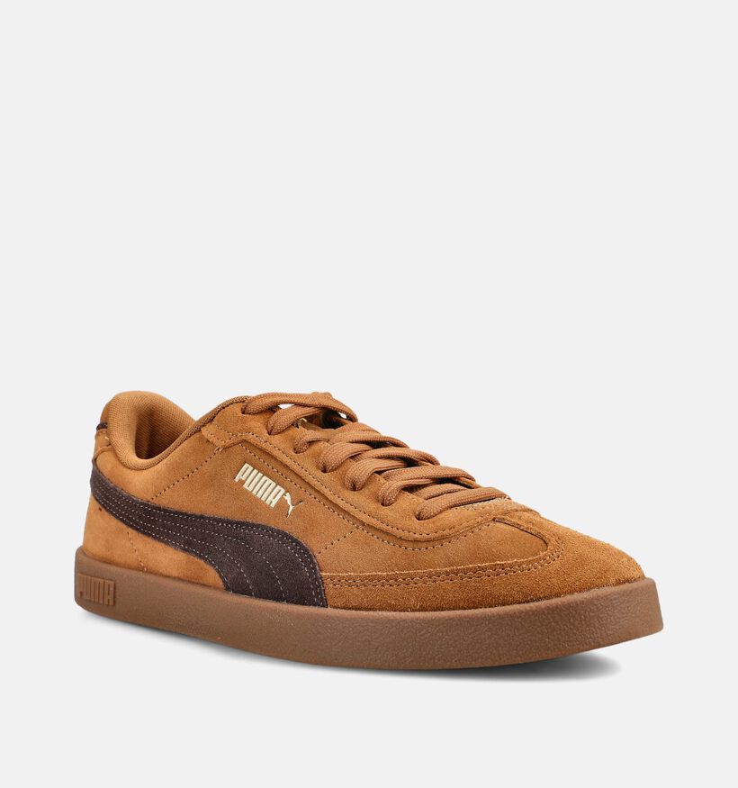Puma Club II Era Bruine Sneakers voor heren (375522) - geschikt voor steunzolen