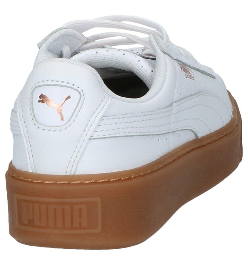 Basket Platform Baskets basses en Blanc en cuir (207267)