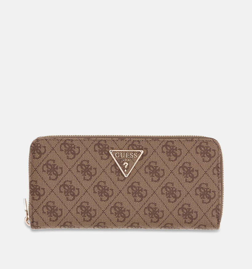 Guess Latte Logo Bruine Ritsportemonnee voor dames (372412)