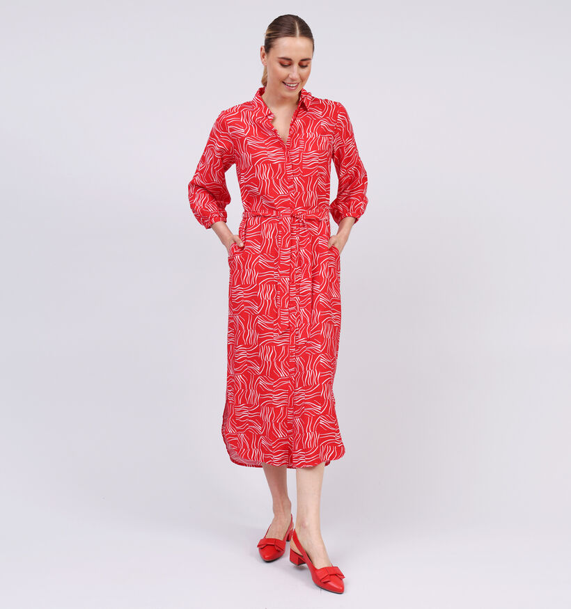 Vero Moda Betsy Robe Chemise en Rouge pour femmes (353161)