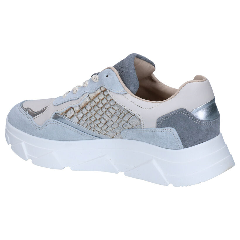 Tango Kady Fat Blauwe Sneakers in leer (298495)