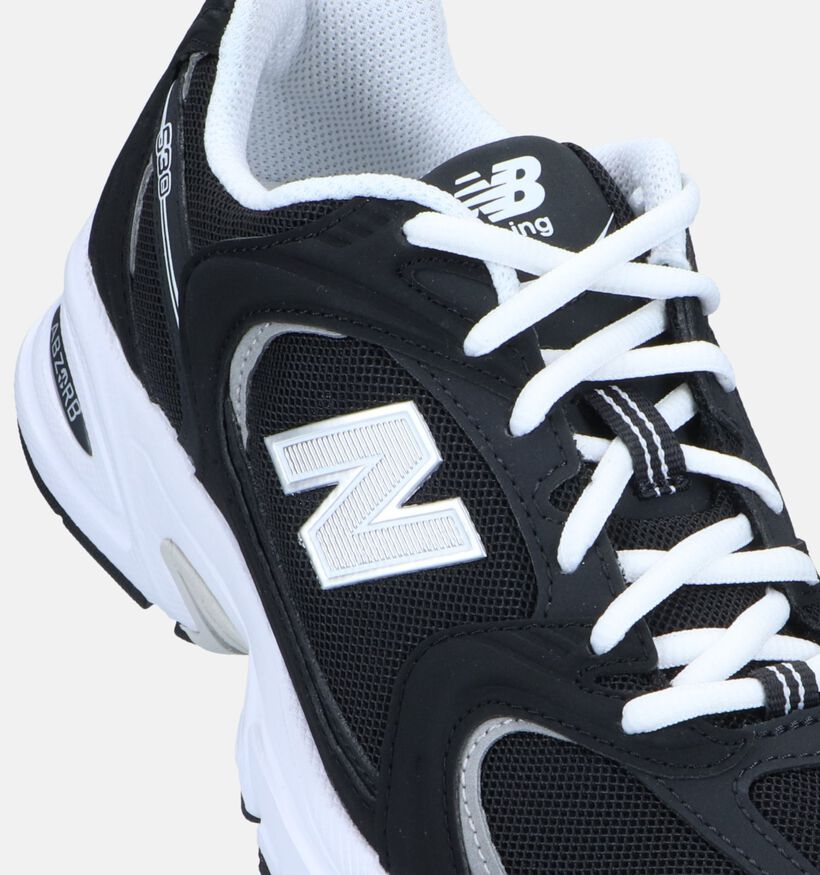 New Balance MR 530 Baskets en Noir pour femmes (327414) - pour semelles orthopédiques