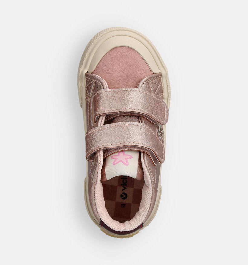 Victoria Roze Hoge Schoenen met Velcro voor meisjes (363044) - geschikt voor steunzolen