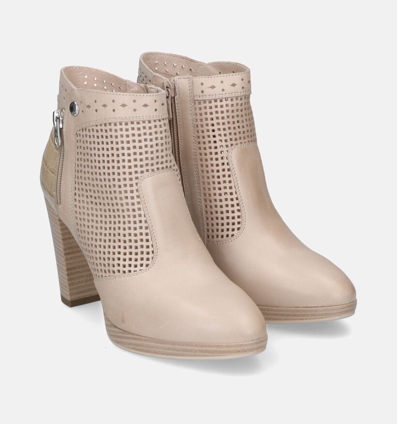 NeroGiardini Bottines à talons en Taupe pour femmes (321233)