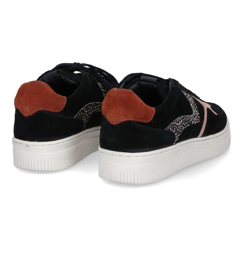Maruti Mono Zwarte Sneakers voor dames (326905) - geschikt voor steunzolen