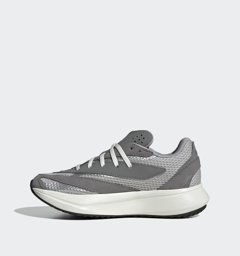 adidas LIGHTBLAZE Baskets basses en Gris pour garçons, filles (359674) - pour semelles orthopédiques