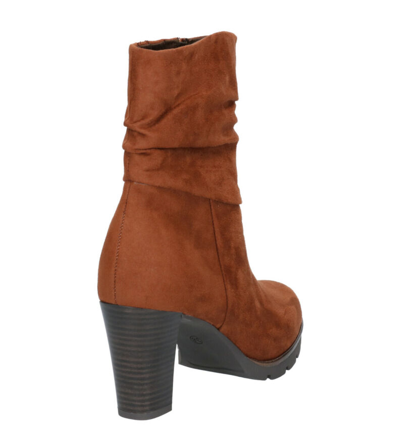 Marco Tozzi Cognac Laarzen in nubuck (257255)