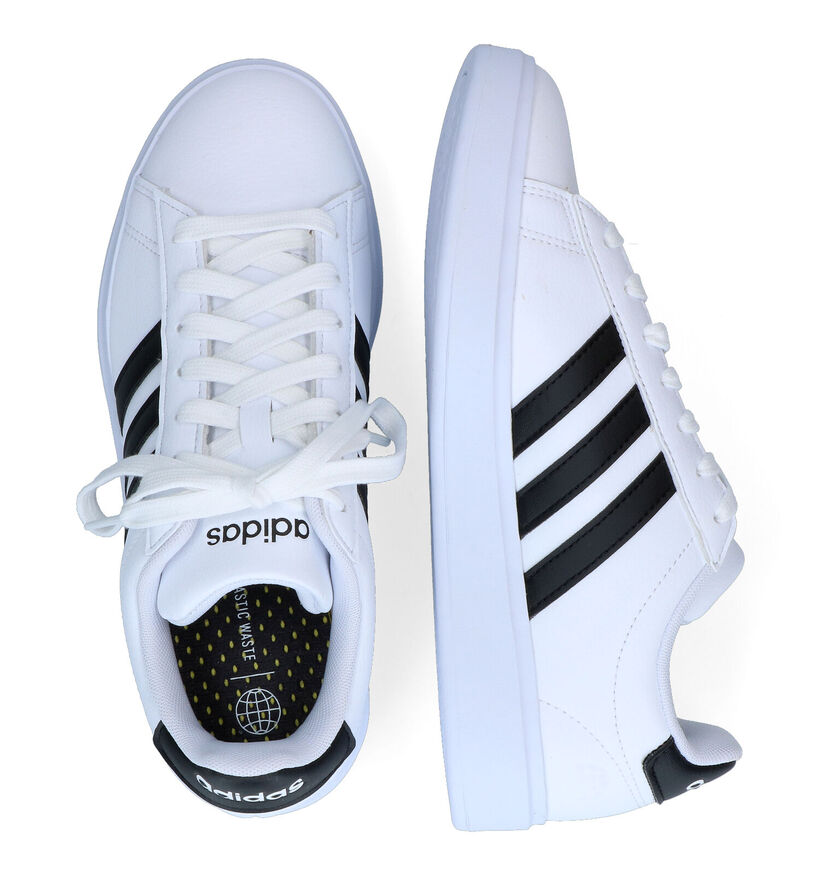 adidas Grand Court 2.0 Baskets sportives en Blanc pour femmes (356989) - pour semelles orthopédiques