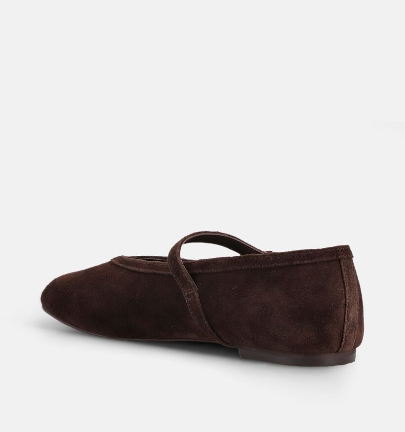 Laurent David Donkerbruine Ballerina's voor dames (373666)