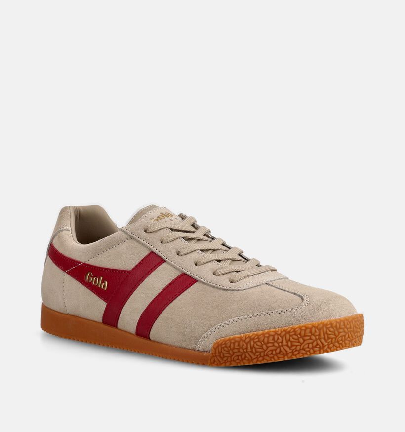 Gola Harrier Taupe Veterschoenen voor heren (368590) - geschikt voor steunzolen