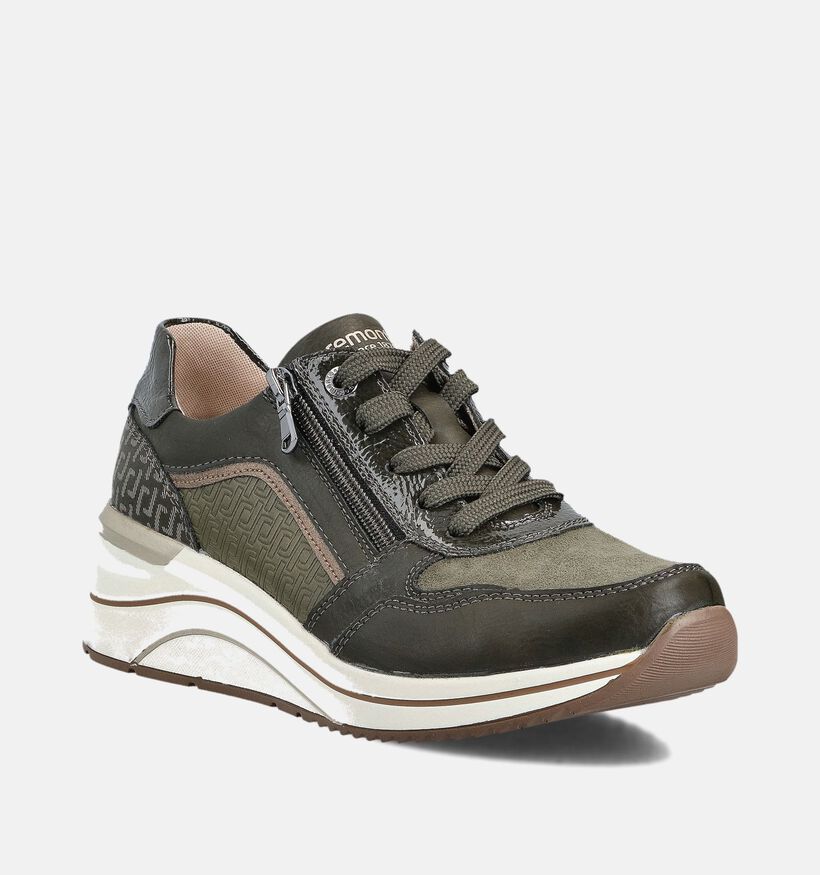Remonte Groene Rits-Veterschoenen voor dames (360399) - geschikt voor steunzolen