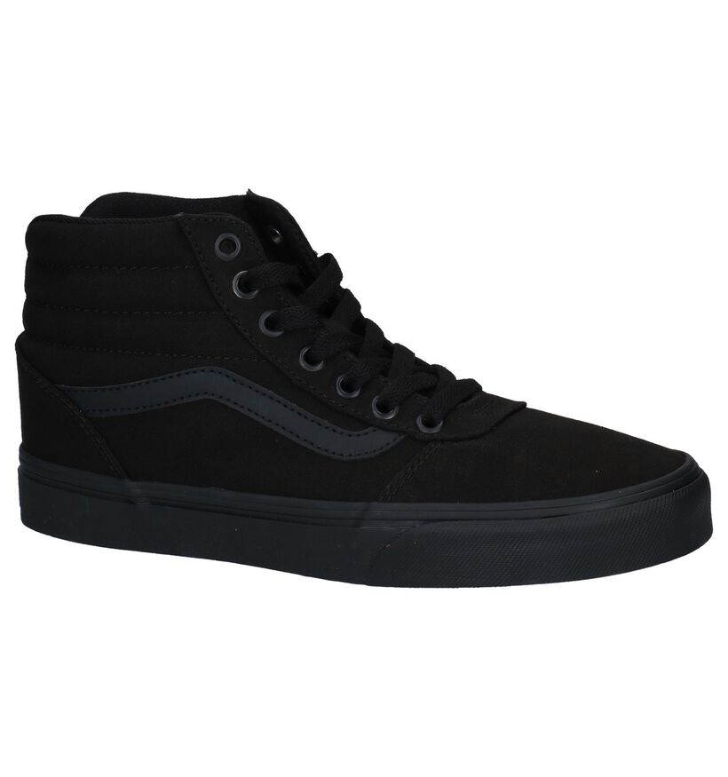 Vans Ward Hi Zwarte Sneakers in stof (264188)