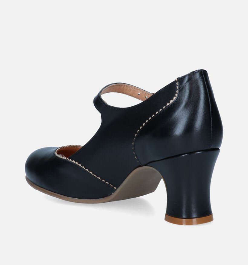 Rock n' Dot Escarpins avec sangle en Noir pour femmes (341228)