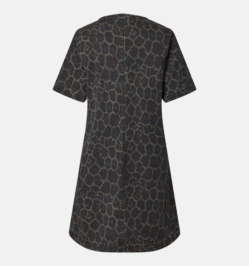 Pieces Eida Robe mi-longue en Brun fonc&eacute; pour femmes (382084)