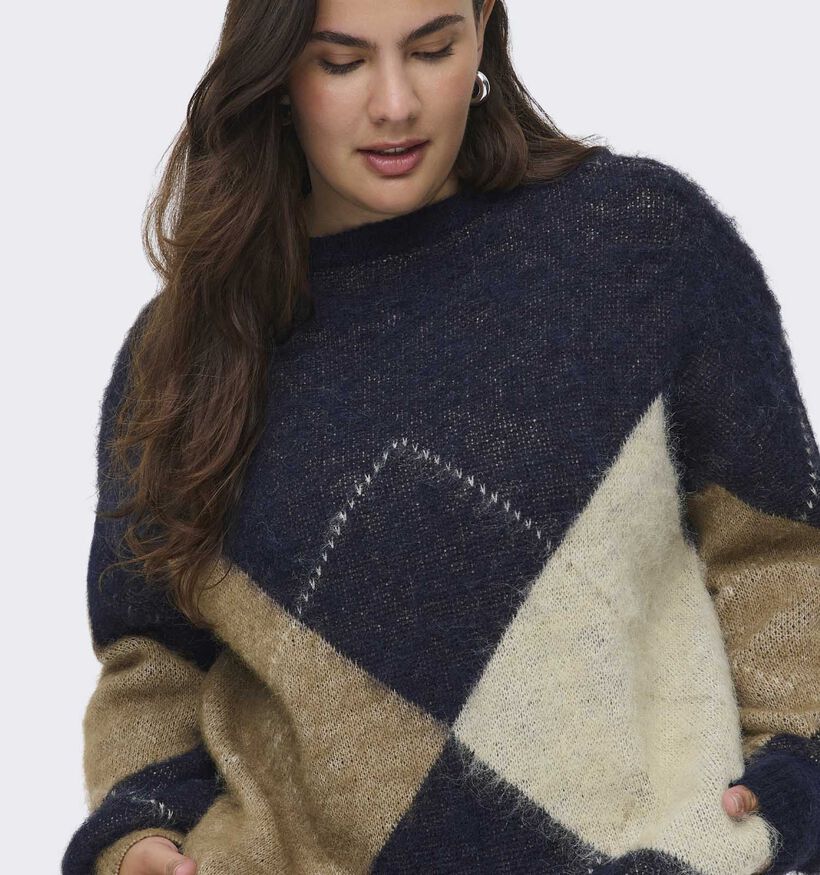 Only Carmakoma Carnoeme Donkerblauwe Trui Only Carmakoma Carnoeme Donkerblauwe Trui voor dames (371838)