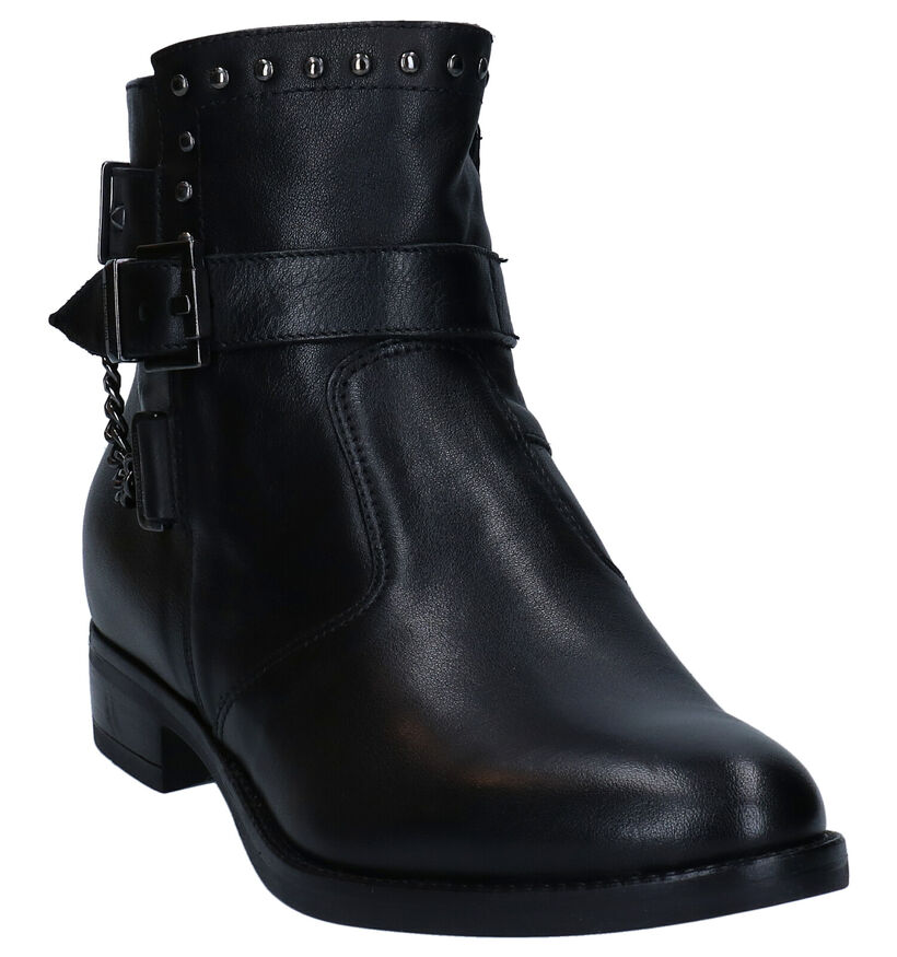 NeroGiardini Bottines plates en Noir en cuir (278990)