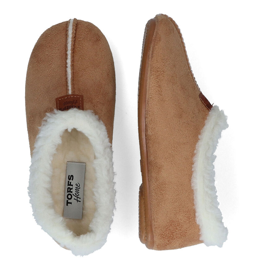 Torfs Home Pantoufles fermées en Camel pour filles (325437)