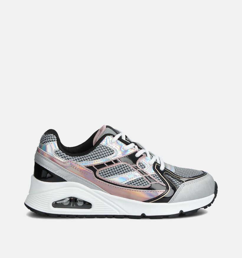 Skechers Uno Baskets basses en Argent pour filles (360934)