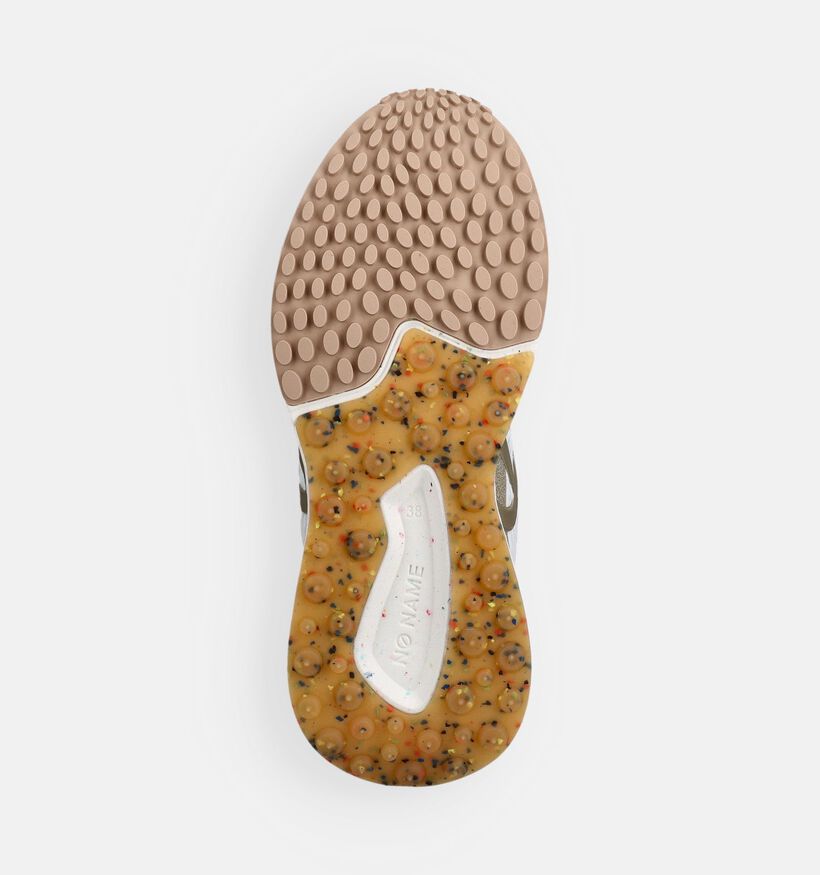 No Name Carter Fly Protect Baskets en Or/Blanc pour femmes (368703) - pour semelles orthop&eacute;diques