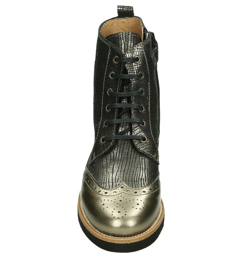 Beberlis Chaussures à fermeture à glissière et lacets  (Bronze), , pdp