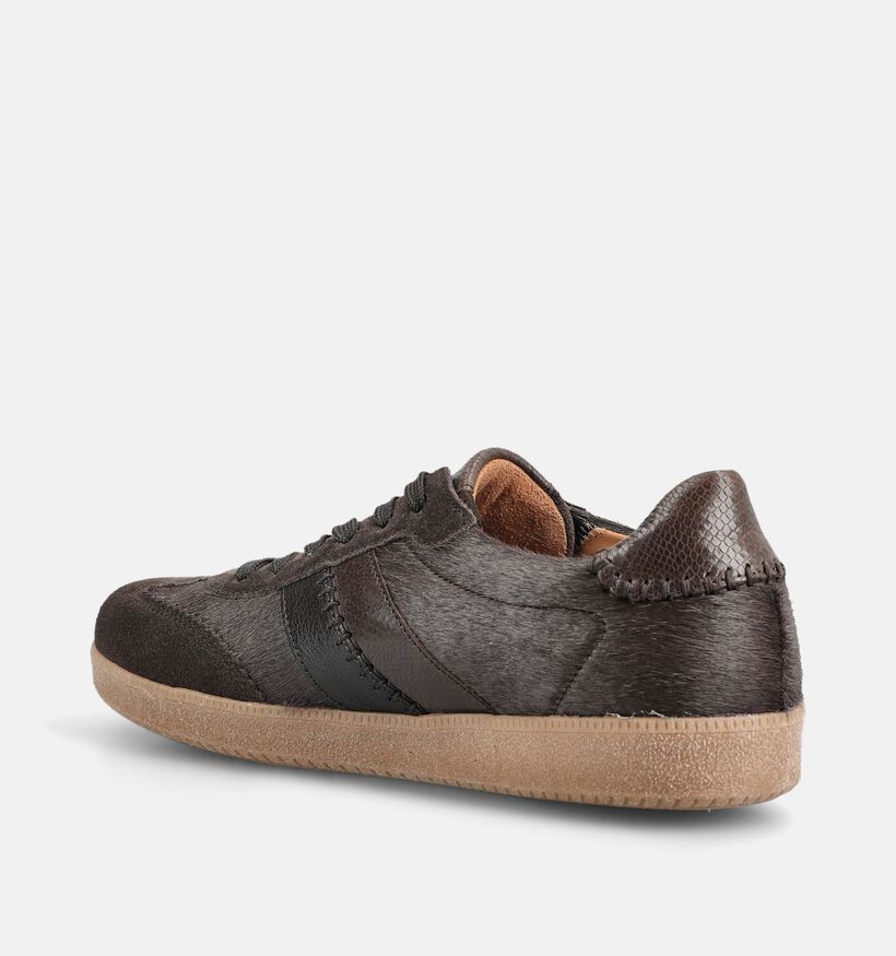 Gabor Donkerbruine Veterschoenen voor dames (376980) - geschikt voor steunzolen