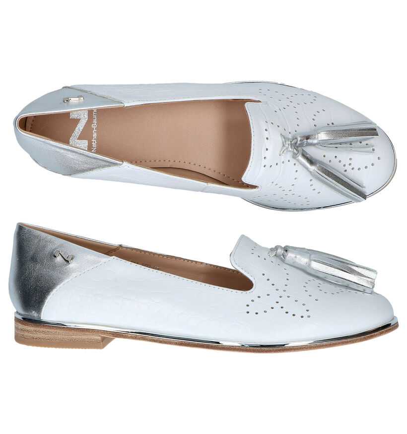 Nathan-Baume Loafers en Blanc en cuir (290020)