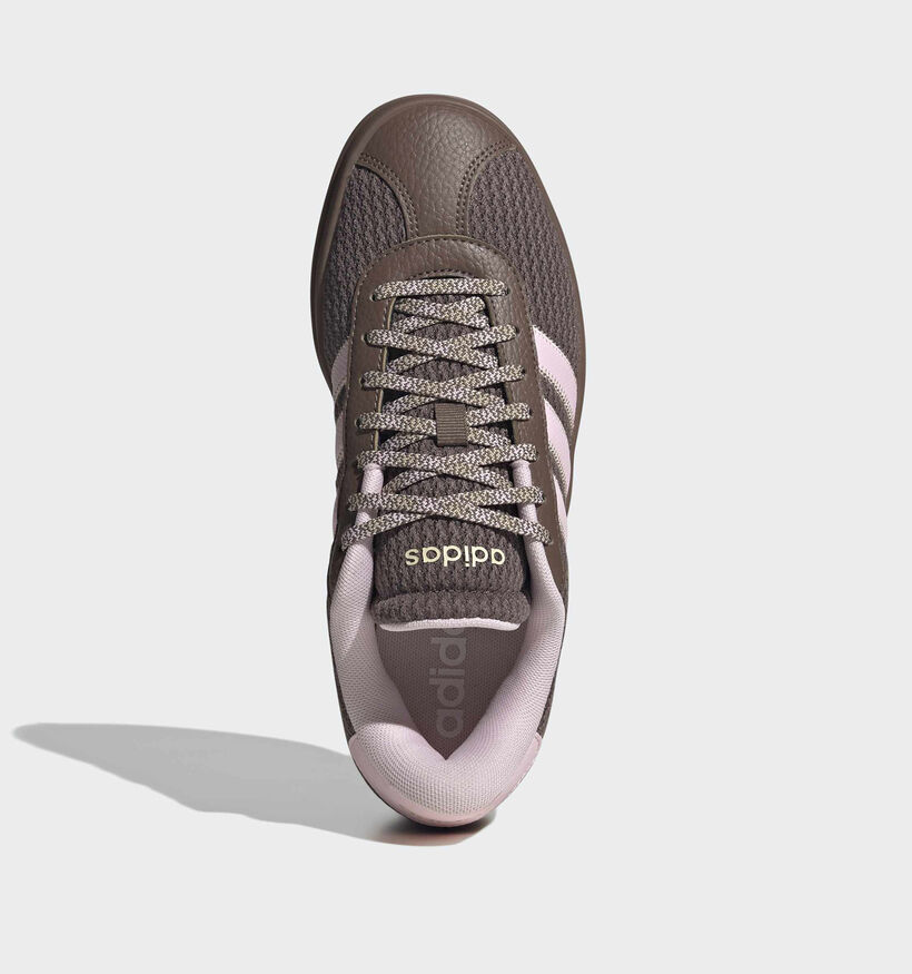 adidas VL Court Bold BruineC/Roze Sneakers voor dames (375338) - geschikt voor steunzolen