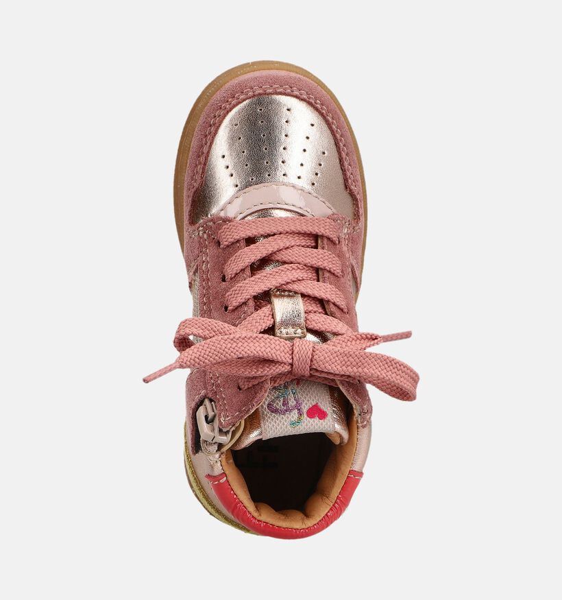 FR by Romagnoli Baskets pour b&eacute;b&eacute; en Rose pour filles (380635) - pour semelles orthop&eacute;diques
