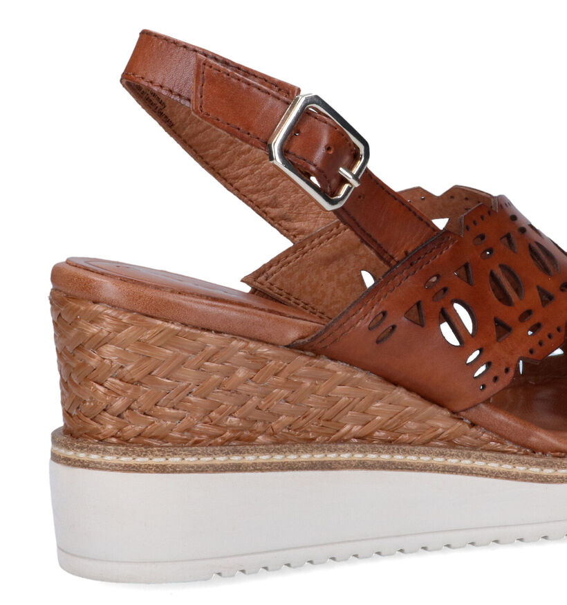 Tamaris Cognac Sandalen met sleehak voor dames (322306)