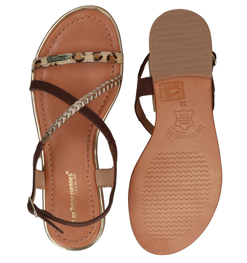 Les Tropeziennes Horsou Sandales en Marron en cuir (291214)