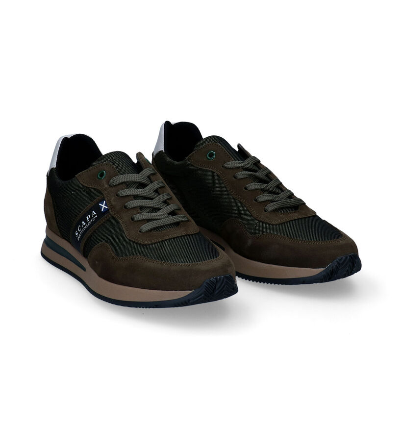 Scapa Chaussures à lacets en Vert kaki en nubuck (298195)
