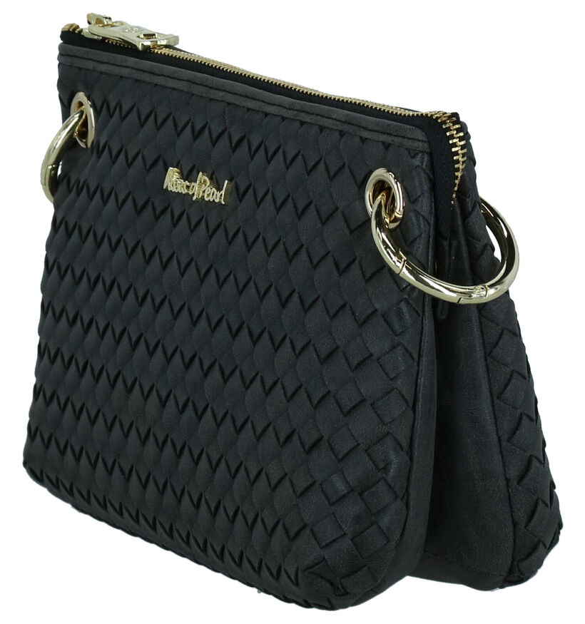 Kisses of Pearl Tess Sac porté croisé en Noir en simili cuir (261965)