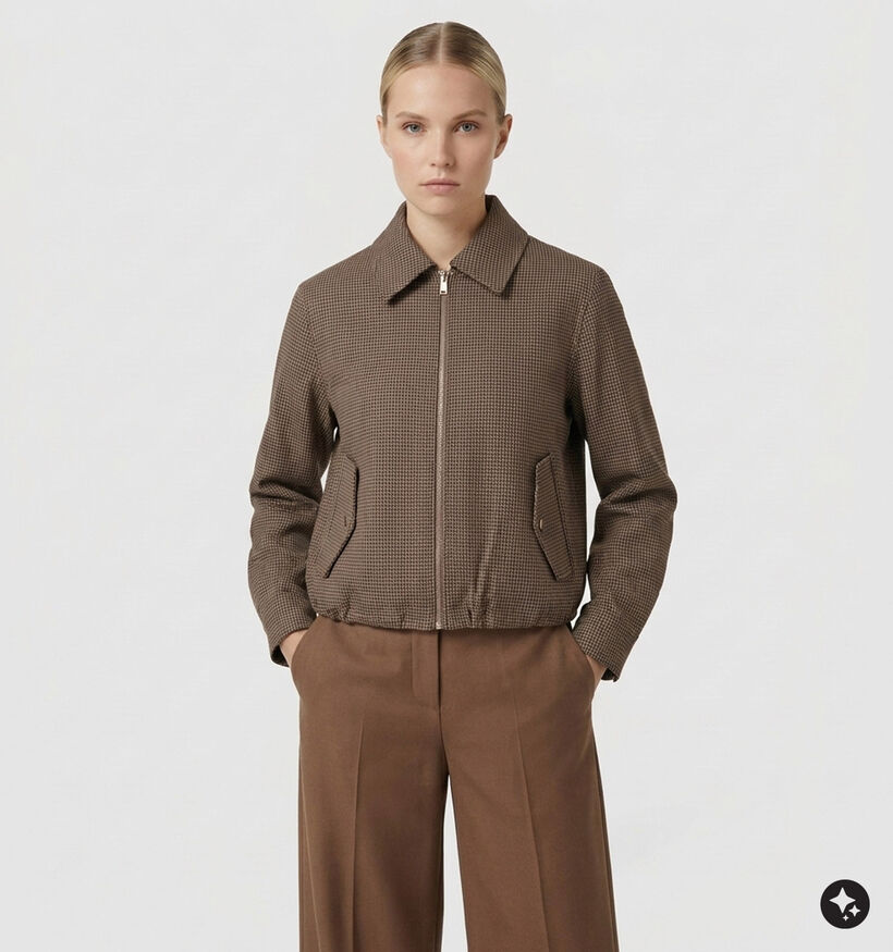 Deeluxe Original Arletta Manteau court en Marron pour femmes (382280)
