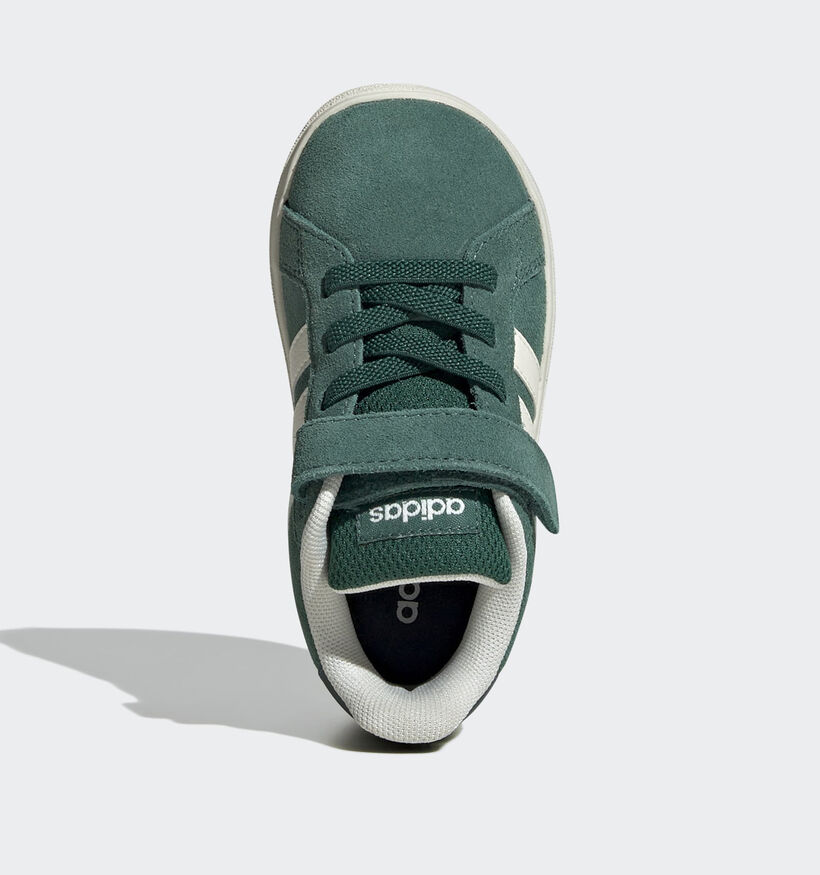 adidas Grand Court 00s Baskets pour b&eacute;b&eacute; en Vert pour filles, gar&ccedil;ons (375383) - pour semelles orthop&eacute;diques