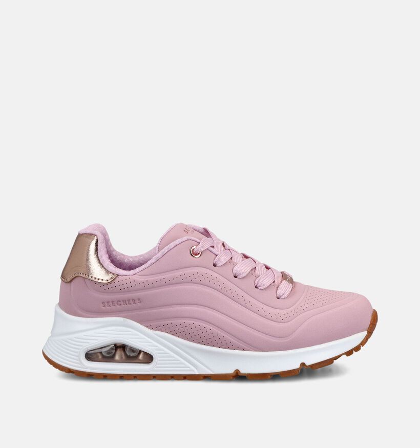 Skechers Uno Roze Lage Sneakers voor meisjes (367812)