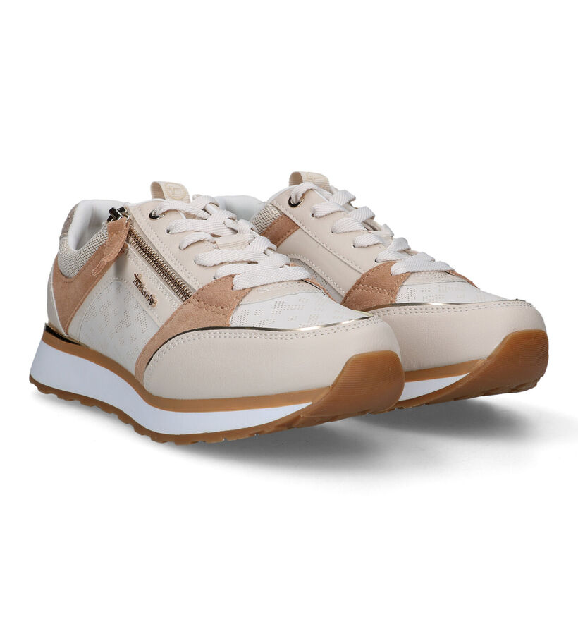 Tamaris Beige Sneakers voor dames (320533) - geschikt voor steunzolen