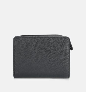 Crinkles Portemonnees Zwart/Bruin/Beige/Blauw