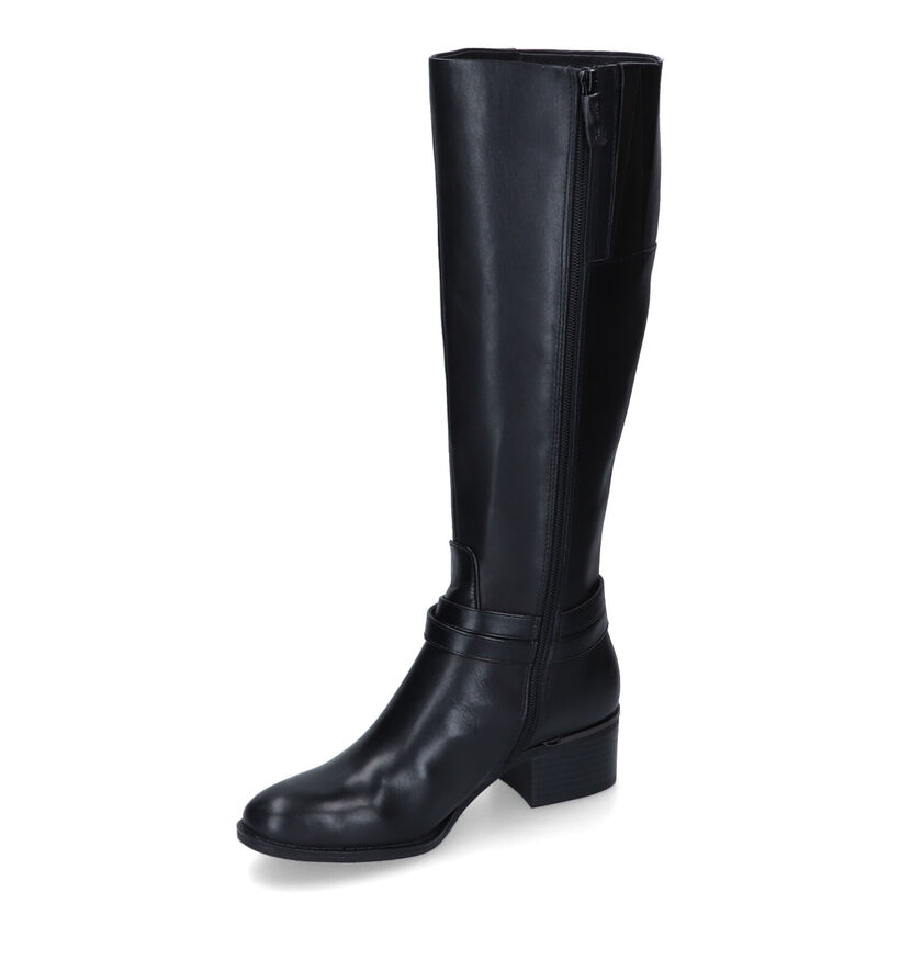 Tamaris Bottes hautes en Noir en cuir (315464)