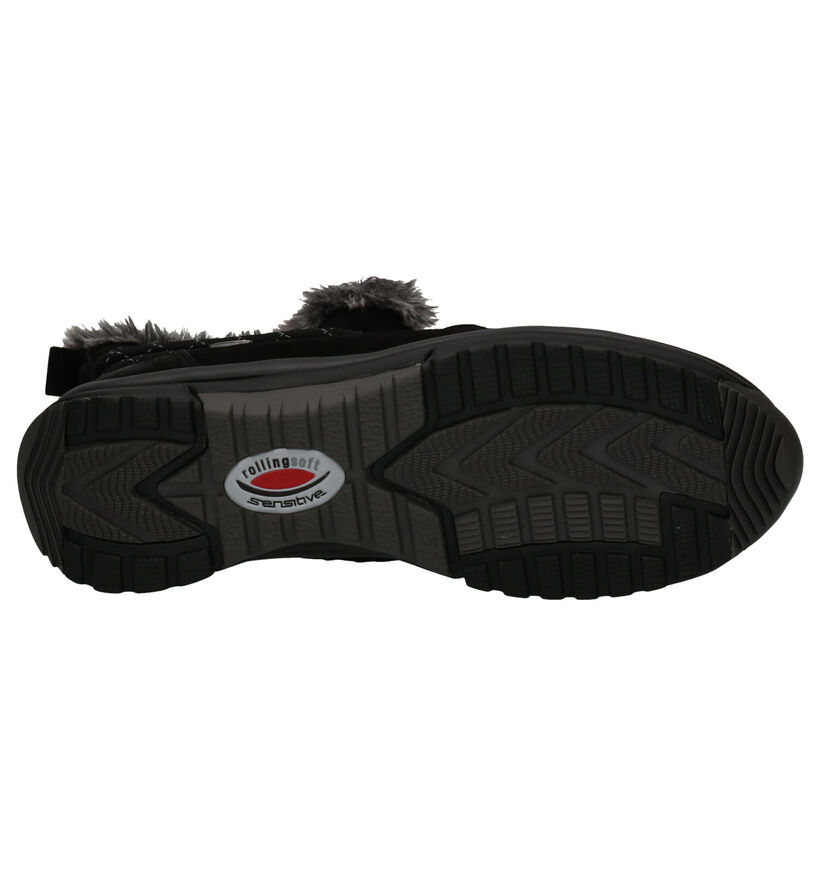 Gabor Rollingsoft Boots en Noir en daim (260193)
