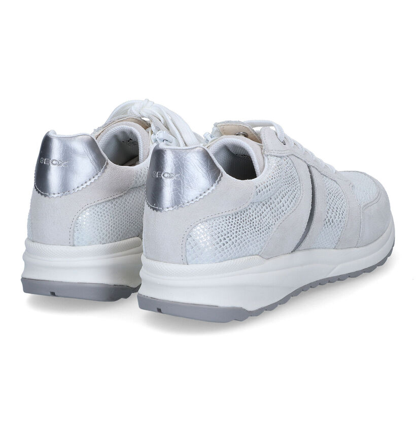 Geox Airell Ecru Sneakers voor dames (311608) - geschikt voor steunzolen
