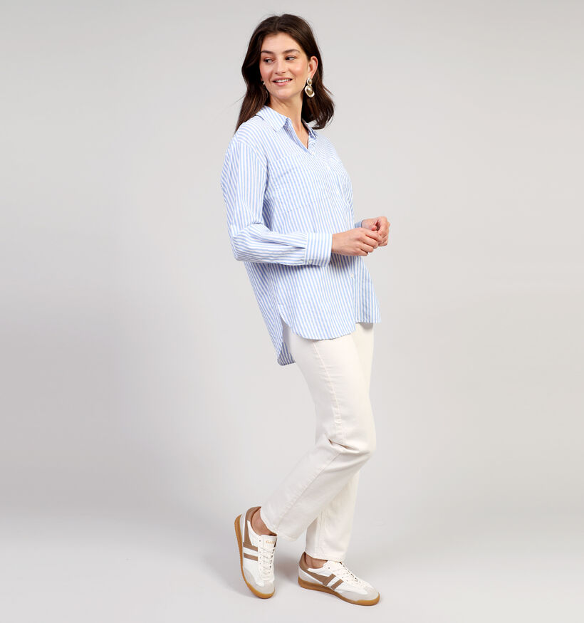 Pieces Melia Blauw Hemd voor dames (351120)